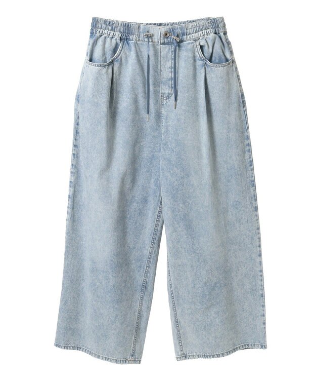 Green Parks ライトデニムワイドパンツ Indigo