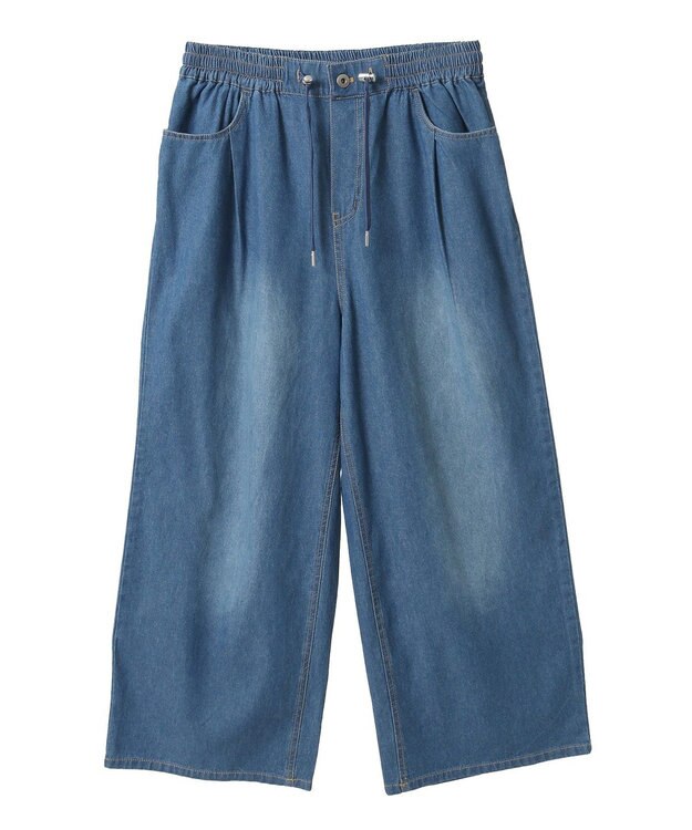 Green Parks ライトデニムワイドパンツ Indigo