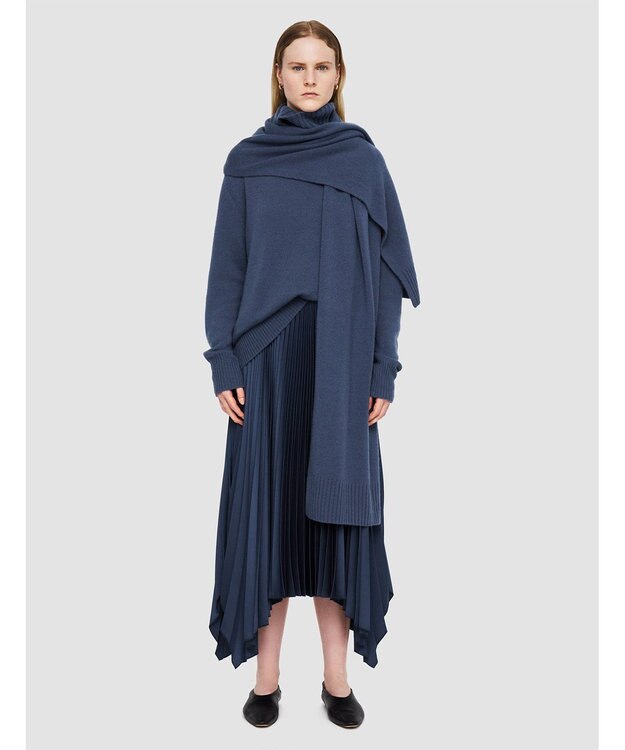 JOSEPH ニットウィーブプリッセ　プリーツスカート Harbour