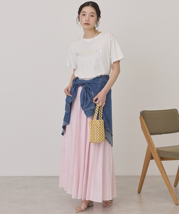 AMERICAN HOLIC 【選べる丈】シアープリーツスカート Light Pink