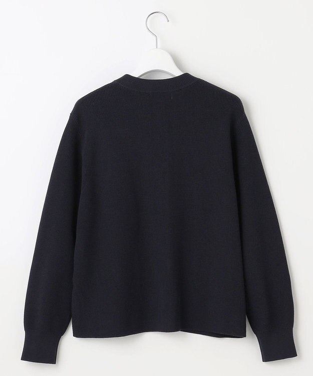 J.PRESS LADIES 【洗える】ORGANIC GASS COTTON クルーネック アウター ネイビー系