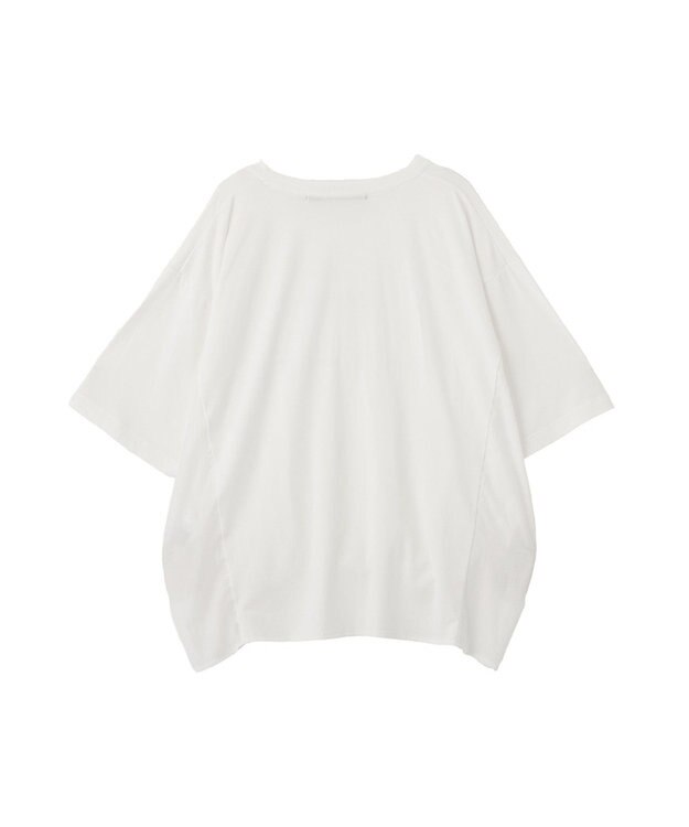 YECCA VECCA 裾ドロストデザインロゴTee Off White
