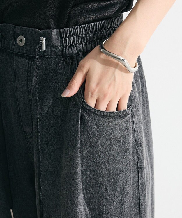 Green Parks ライトデニムワイドパンツ Indigo