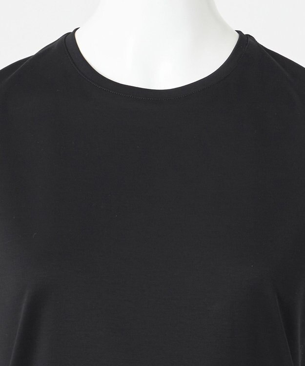 23区 【エステータ】スーピマコットン プレミアムジャージー ノースリーブTシャツ ブラック系