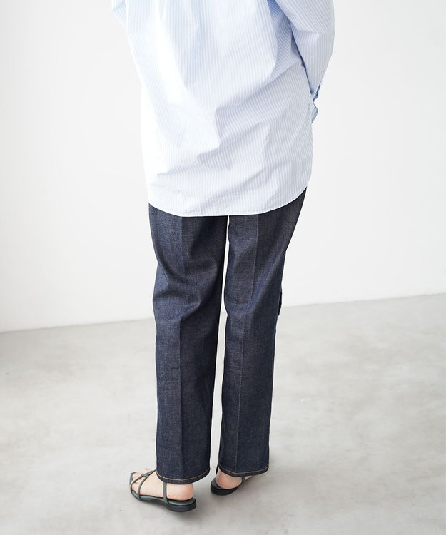 woadblue RIGID HIGH RISE（RIGID BLUE） ハイライズストレートパンツ RIGIDBLUE