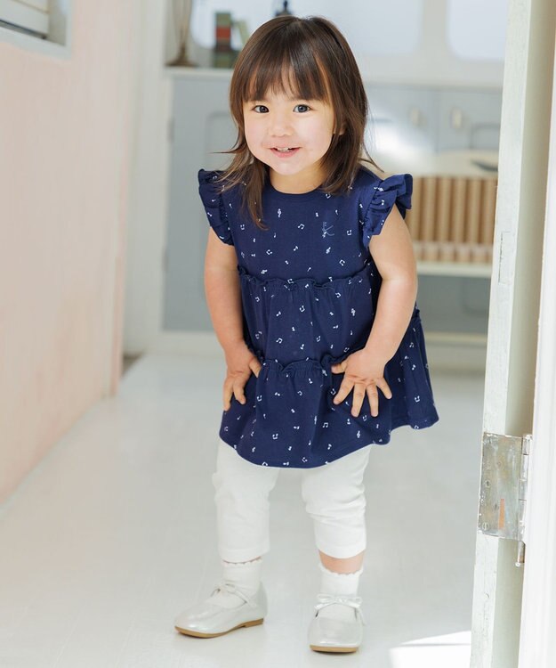 組曲 KIDS 【80-90㎝】 ギフトボックス　シンフォニー ワンピースセット ネイビー