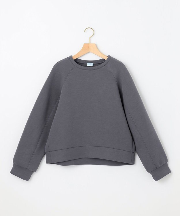 組曲 L ダンボールジャージー ショート丈プルオーバー グレー系