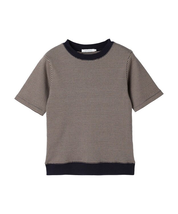 AMERICAN HOLIC ミジンボーダーカットプルオーバー Navy