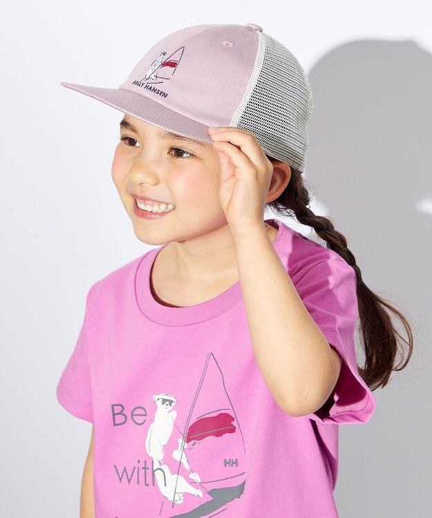 HELLY HANSEN 【キッズ】アニマルメッシュキャップ バンドルピンク