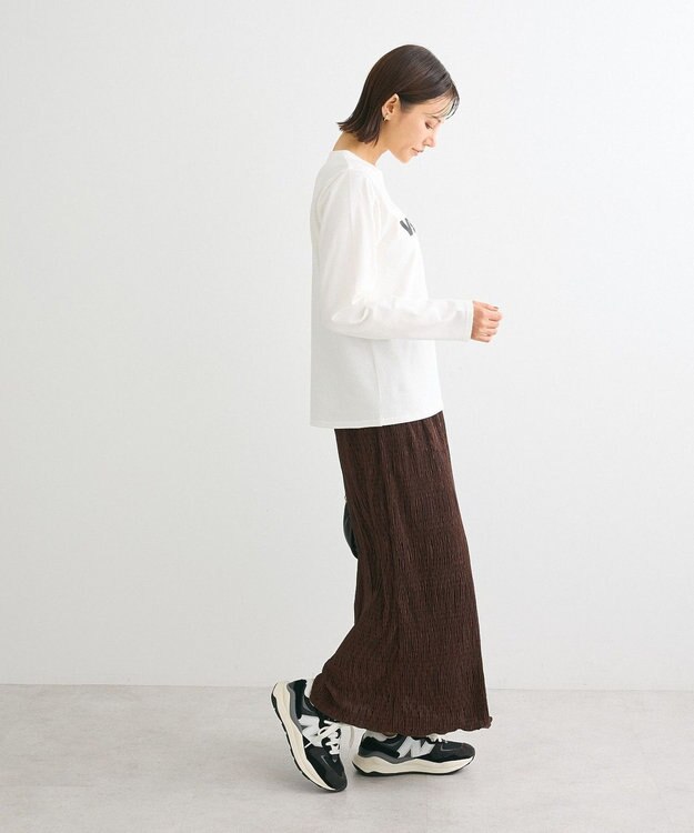 Green Parks ・ＡＮＤＳＥＡＲＣＨ　プリーツ加工Ｉラインスカート Brown