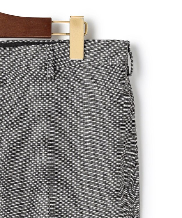 J.PRESS MEN 【洗える / 高通気性 / ストレッチ性 / 防シワ】バーズアイスラックス / ノータック ライトグレー系