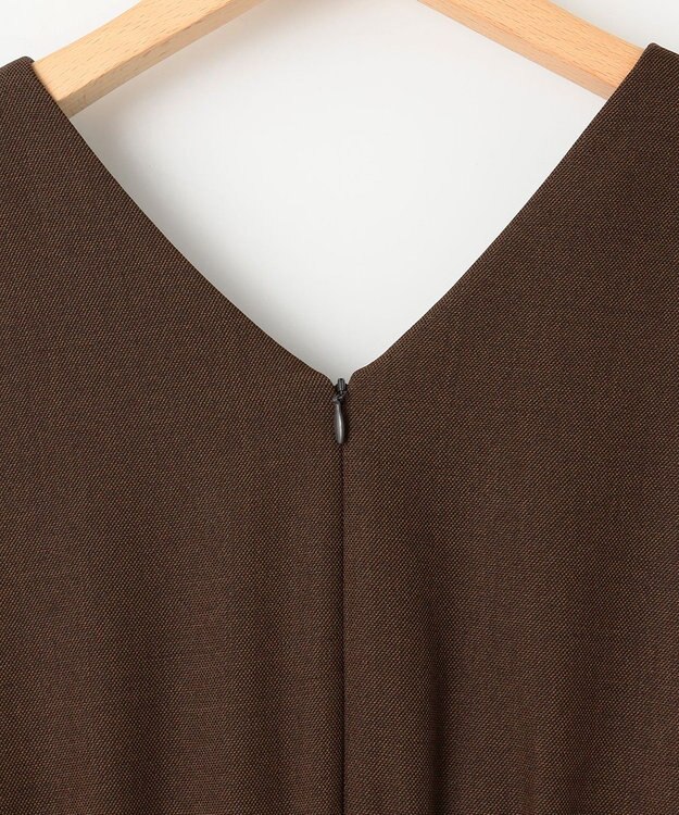 組曲 ウールライクスポンディッシュ ジャンパースカート ダークブラウン系3