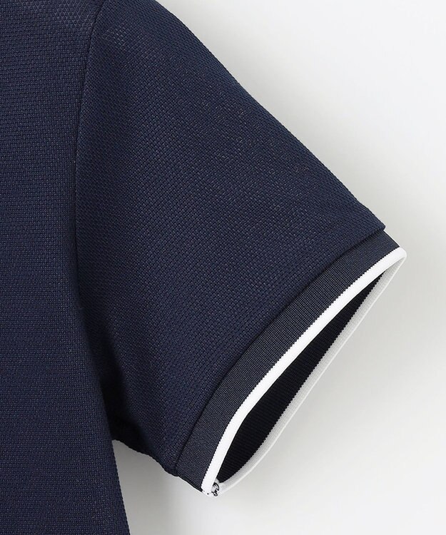 23区GOLF 【WOMEN】ピラミッドカノコ 半袖ポロシャツ ネイビー系