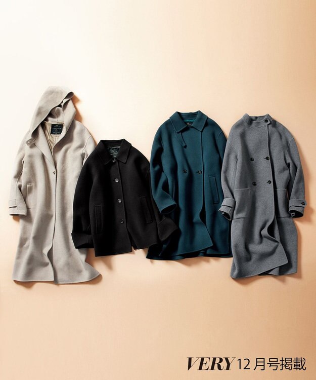 23区 【VERY掲載】MANTECOPureリバー スタンドカラーコート ミディアムグレー系