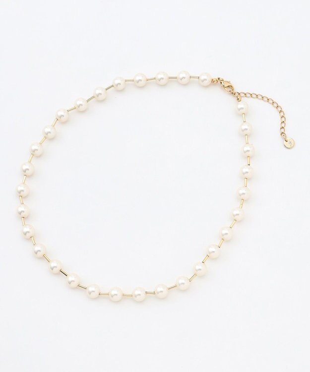 自由区 【カタログ掲載】パールバー ネックレス ゴールド