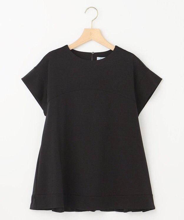 組曲 【WEB限定】コンシャスジャージー チュニックカットソー ブラック系