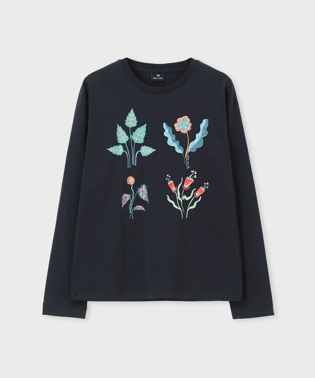 Paul Smith Botanical Art 長袖Tシャツ ネイビー