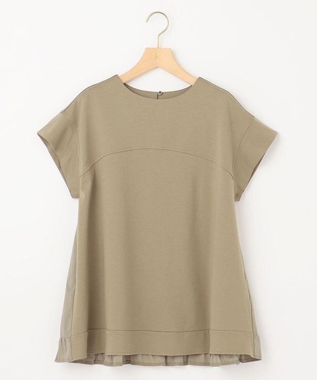 組曲 S 【WEB限定】コンシャスジャージー チュニックカットソー オリーブ系