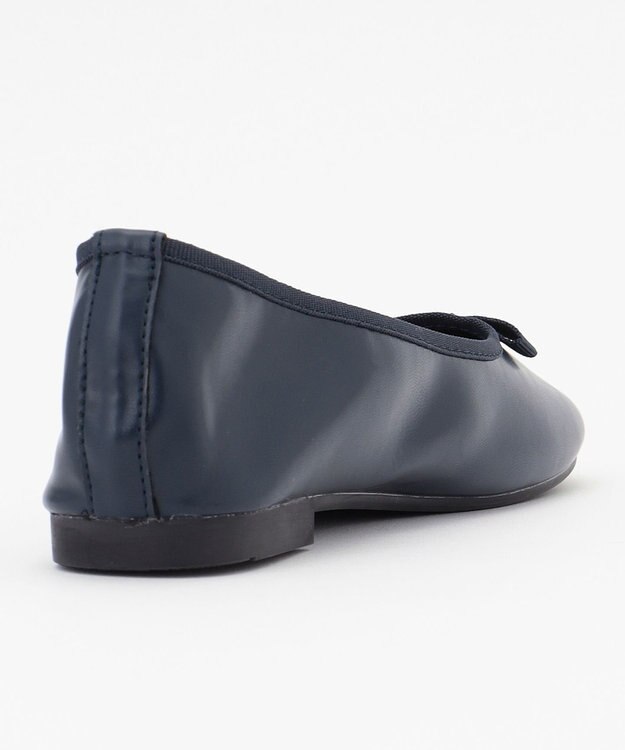 23区 ポーチイン バレエシューズ ネイビー