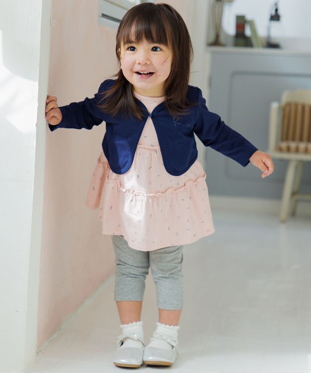 組曲 KIDS 【80-90㎝】 ギフトボックス　シンフォニー ワンピースセット ピンク