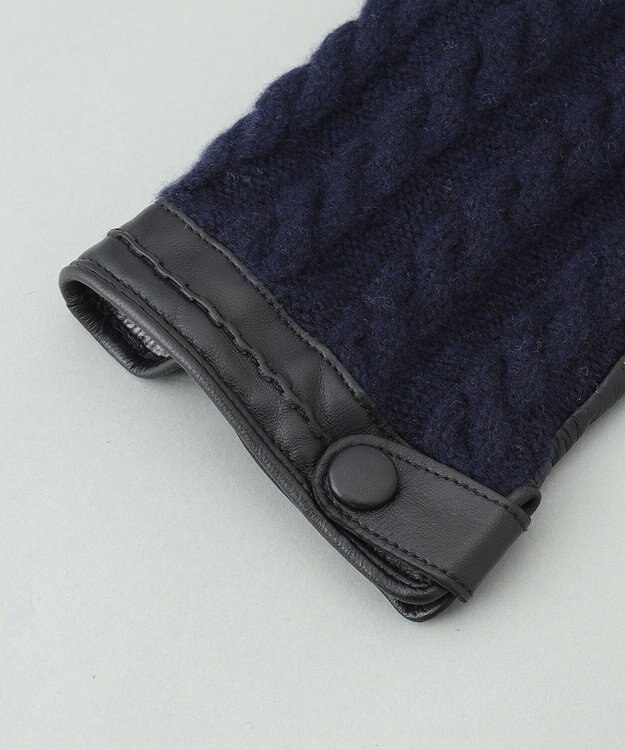 GOTAIRIKU ケーブルシープレザーコンビ ネイビー系8