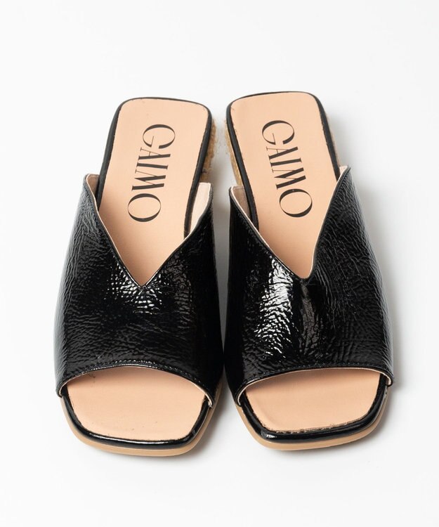 gaimo 【GAIMO/ガイモ】Ｖカットジュートミュールサンダル/TIANA-RS ブラック