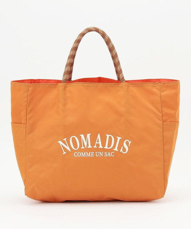 23区 【好評につき新色追加】NOMADIS  SAC2 W ナイロン リバーシブル トートバッグ オレンジ×ダークオレンジ