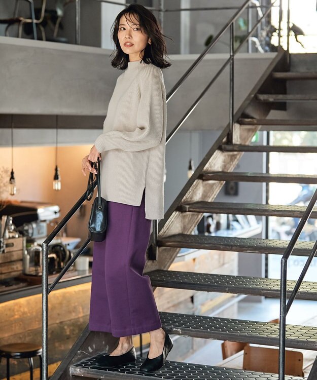 ANY 【吸湿発熱】any HEAT PANTS パープル系