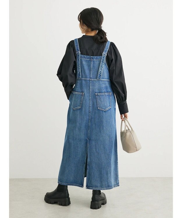 Green Parks タックブラウス Black