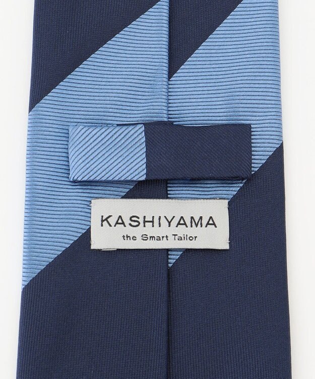 KASHIYAMA KASHIYAMAオリジナル【JAPAN MADE】レジメンタルネクタイ ブルー