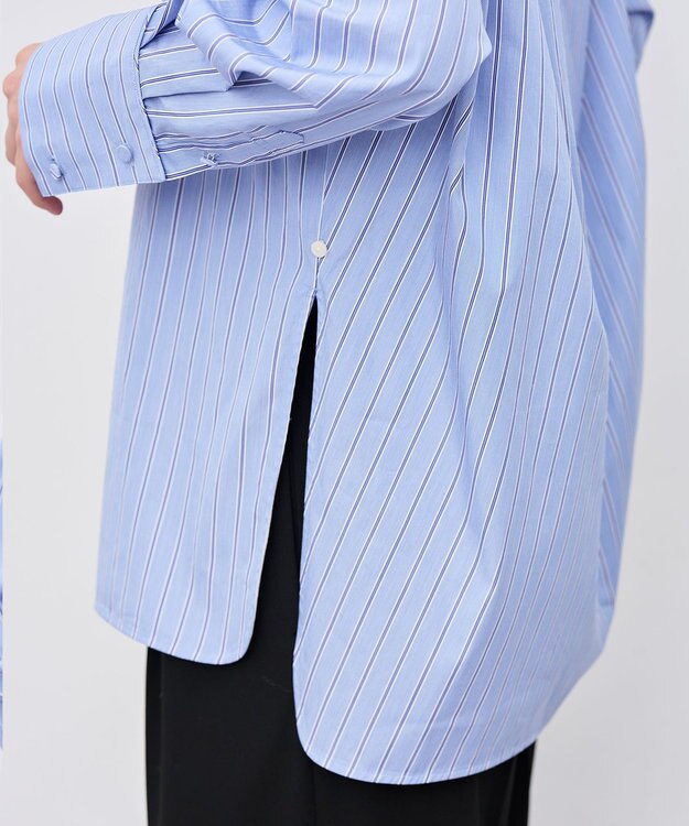 uncrave THOMAS MASON BIGシャツ ブルーストライプ