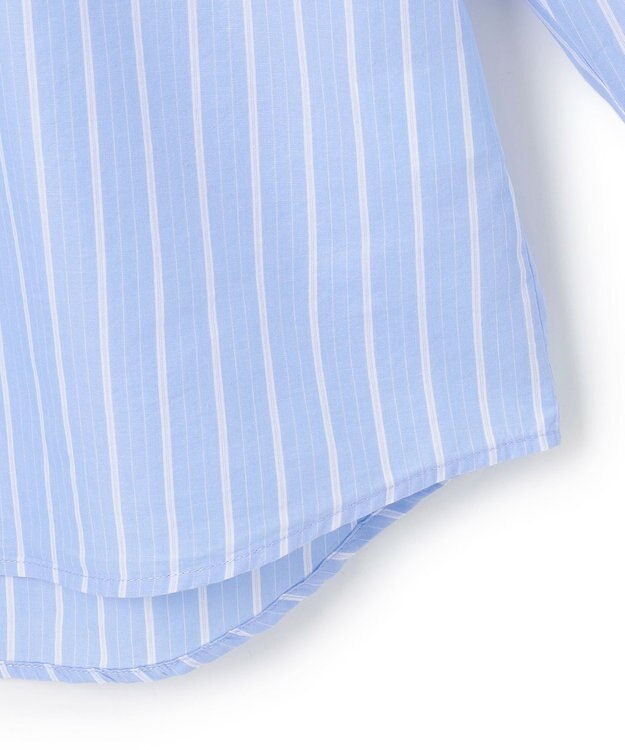 J.PRESS YORK STREET 【WOMEN】コットンタイプライターストライプ ブラウス サックスブルー系1