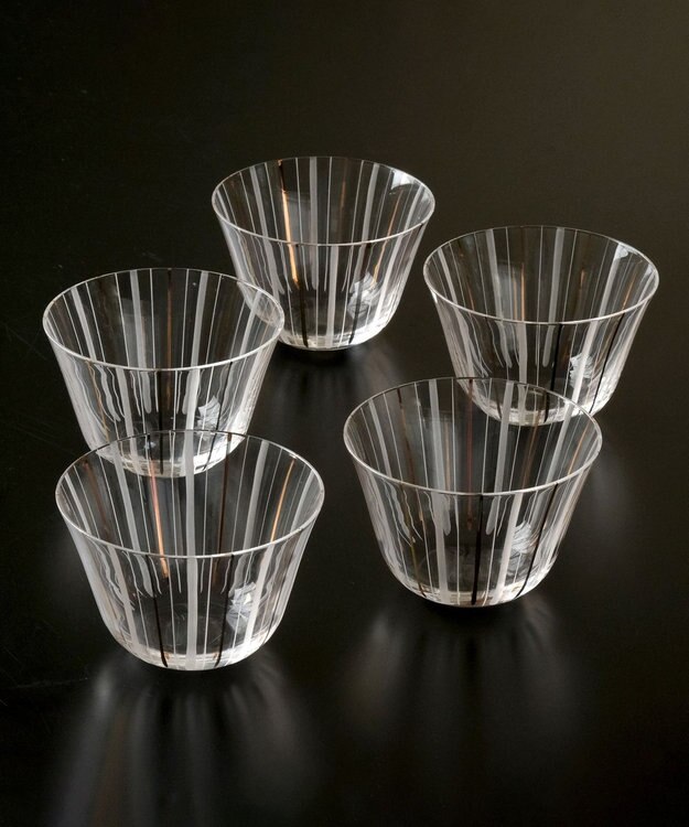 たち吉 【たち吉】水すだれ冷茶碗〈5客〉 ホワイト系その他