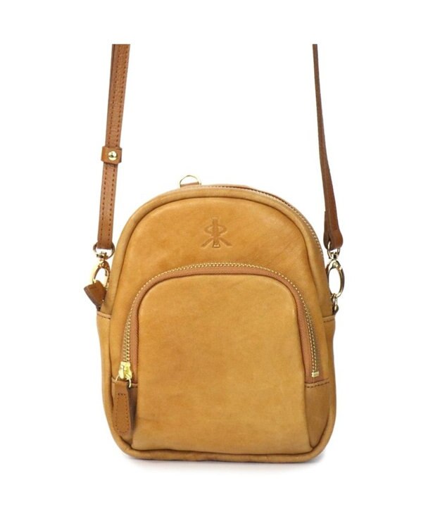 Regalo Felice 【本革 / お財布機能付き】ポシェット / REGALO CA(キャメル：ツヤあり)