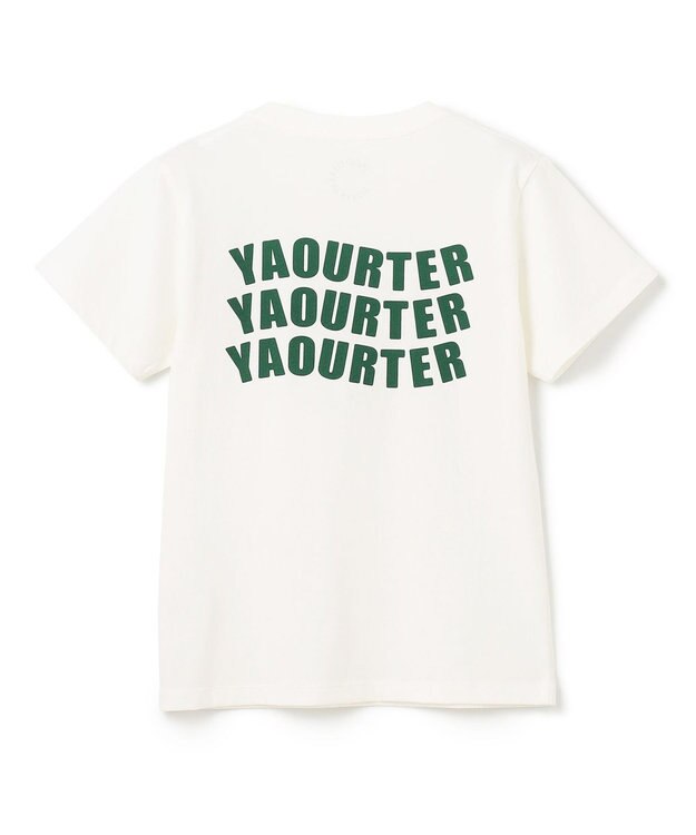 UNFILO 【110-150cm】CLEAN Tee(UNISEX) オフ[グリーンロゴ]