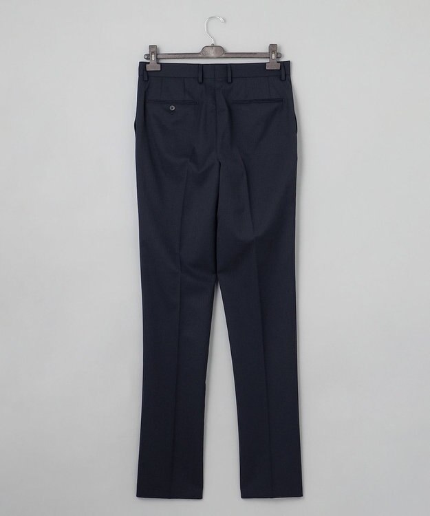 GOTAIRIKU オールシーズン対応【御幸毛織】WOOL×SOLOTEX ストレッチスーツ（ネイビーストライプ） ネイビー系1