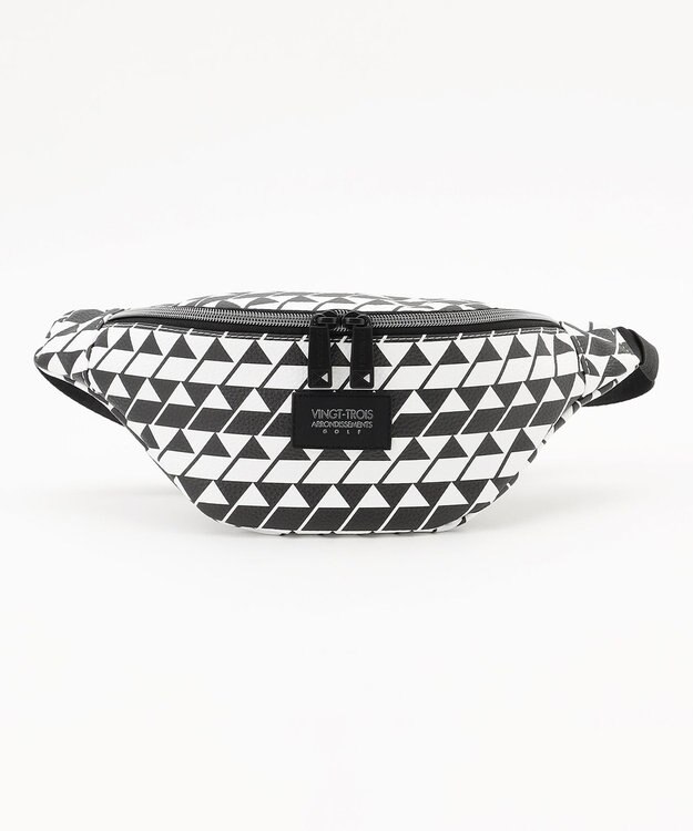 23区GOLF 【UNISEX】フラッグ総柄ボディバッグ　ラウンドにもタウンユースにも使える！ ブラック系5