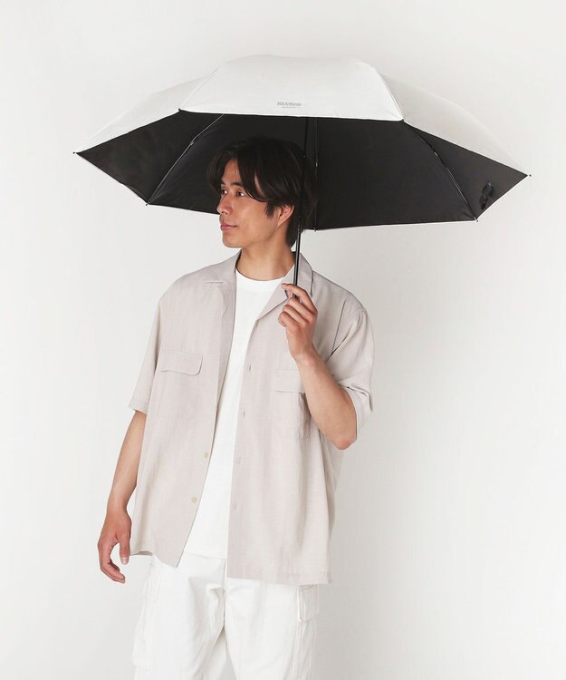 MOONBAT 【晴雨兼用/UVカット率99%】マッキントッシュ フィロソフィー (MACKINTOSH PHILOSOPHY)  折りたたみ日傘 バーブレラ サンプロテクトシリーズ（SUNPROTECT） 60cm オフホワイト