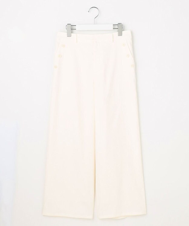 J.PRESS LADIES 【WEB限定カラーあり】タスランチノ セミワイド パンツ 【WEB限定】オフホワイト系