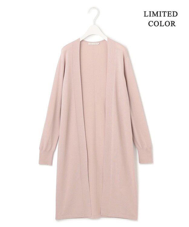 ICB 【WEB限定カラーあり】 シンセティックハイゲージ ロングカーディガン ピンク系［WEB限定］