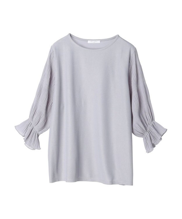 Green Parks マジョリカドッキング７分袖プルオーバー Sax