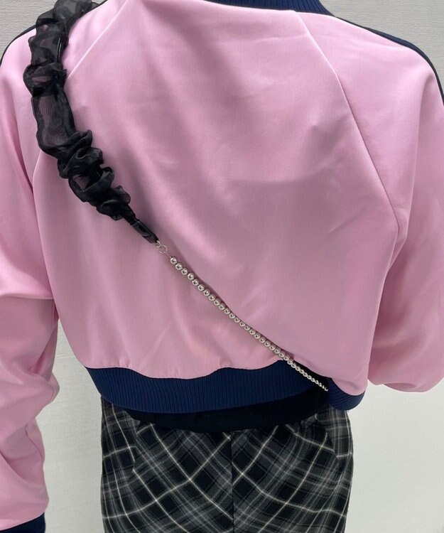 WEGO くしゅくしゅビーズストラップ ブラック