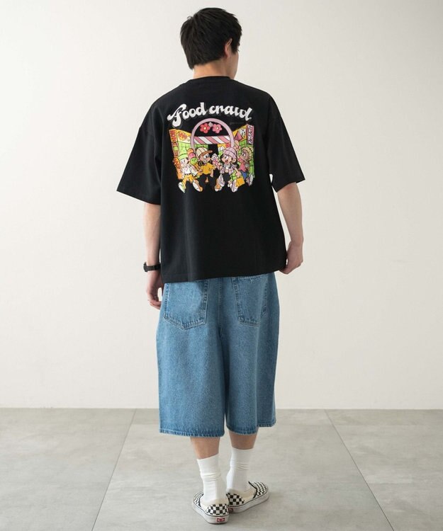 WEGO 【ユニセックス着用ITEM/MLサイズ展開】別注NEWJACKグラフィックT（SS） ブラック