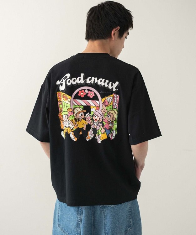 WEGO 【ユニセックス着用ITEM/MLサイズ展開】別注NEWJACKグラフィックT（SS） ブラック