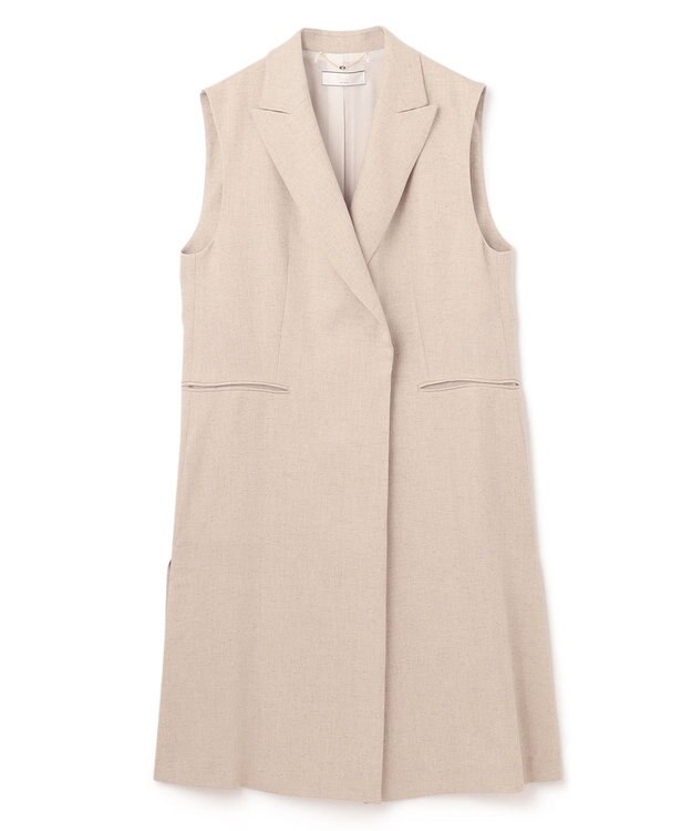 BEIGE， CAROLE / ロングテーラードジレ Sand