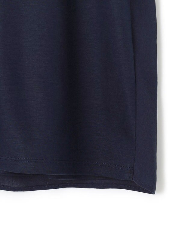 BEIGE， 【WEB限定・洗える】MELISSA / バックシフォンスキッパー半袖トップス Navy