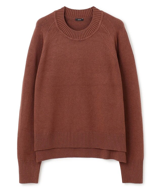 JOSEPH シルクカシミヤ　ラウンドネックニット Mahogany