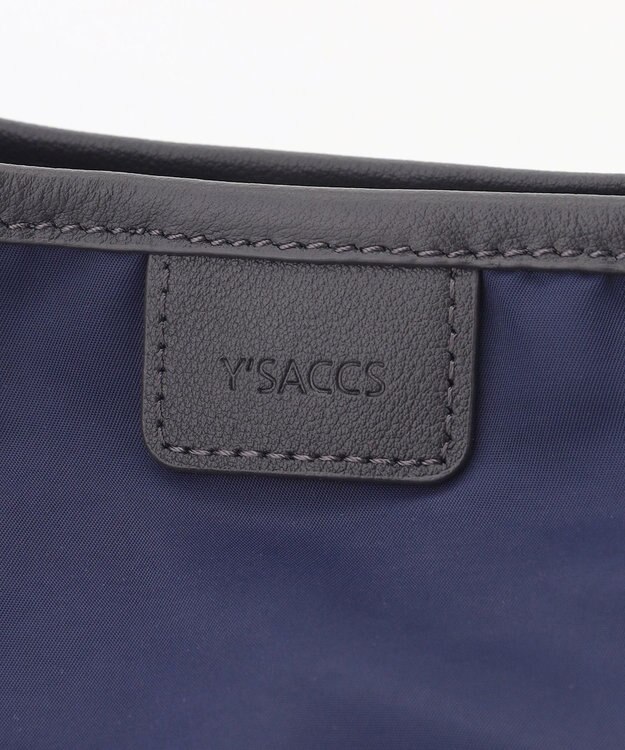 Y'SACCS シワナイロン2WAYトートバッグ Mサイズ ネイビー