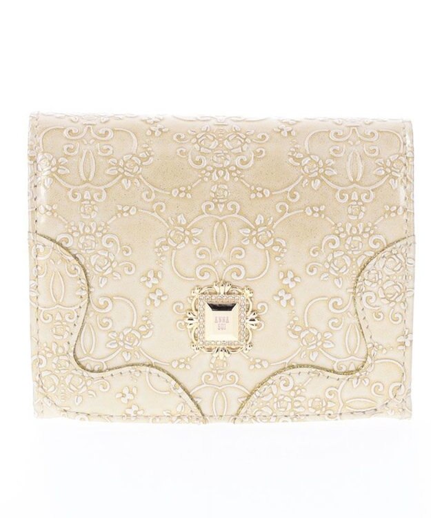 ANNA SUI ルーミー 二つ折り財布 ゴールド