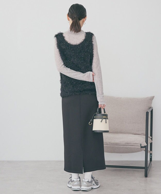 AMERICAN HOLIC テープヤーンニットベスト Black